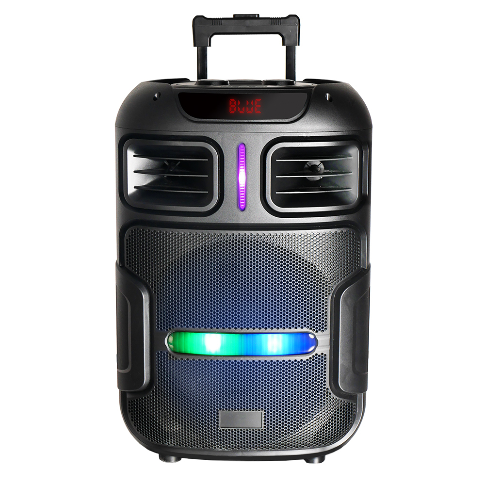 Zore GD-1503 Dijital LED Göstergeli FM Radyolu Mikrofonlu RGB TWS 15 inç Stereo Bass Kablosuz Karaoke Hoparlör - 1