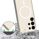 Samsung Galaxy S25 Uyumlu Ultra Kılıf Magsafe Şarj Özellikli Şeffaf Sert PC Zore Embos Kapak - 3