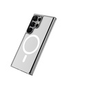 Samsung Galaxy S25 Uyumlu Ultra Kılıf Magsafe Şarj Özellikli Şeffaf Sert PC Zore Embos Kapak - 5