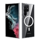 Samsung Galaxy S25 Uyumlu Ultra Kılıf Magsafe Şarj Özellikli Şeffaf Sert PC Zore Embos Kapak - 7