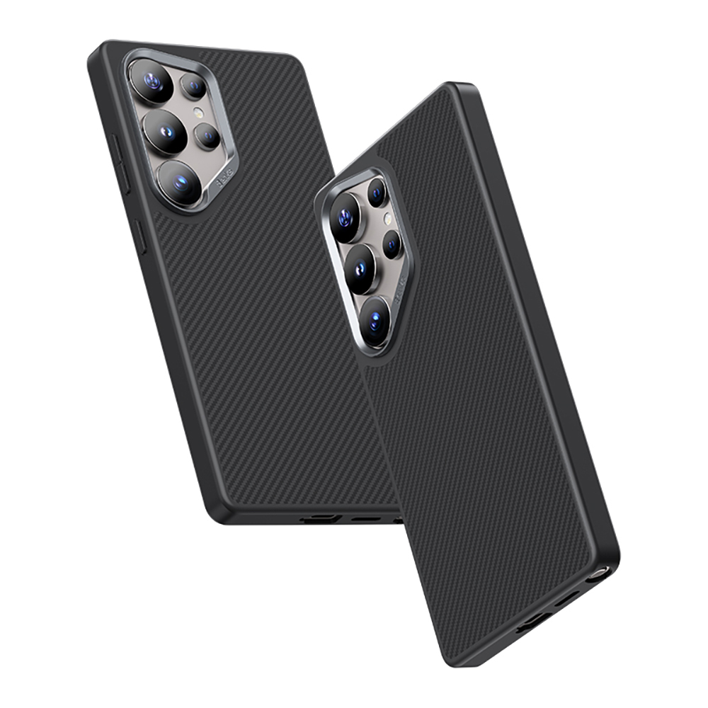 Samsung Galaxy S25 Uyumlu Ultra Kılıf Karbon Fiber Magsafe Şarj Özellikli Benks Hybrid ArmorPro 600D Kevlar Kapak - 4