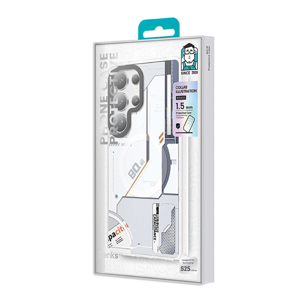 Samsung Galaxy S25 Uyumlu Ultra Kılıf Magsafe Şarj Özellikli Benks Dynamic Mecha Serisi Kapak - 9