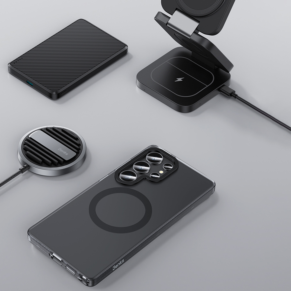 Samsung Galaxy S25 Uyumlu Ultra Kılıf Magsafe Şarj Özellikli Benks Lucid Armor Kapak - 6