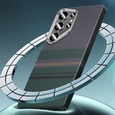 Samsung Galaxy S25 Uyumlu Ultra Kılıf Magsafe Şarj Özellikli Karbon Fiber Tasarımlı Benks Aurora ArmorAir Kevlar Kapak - 10