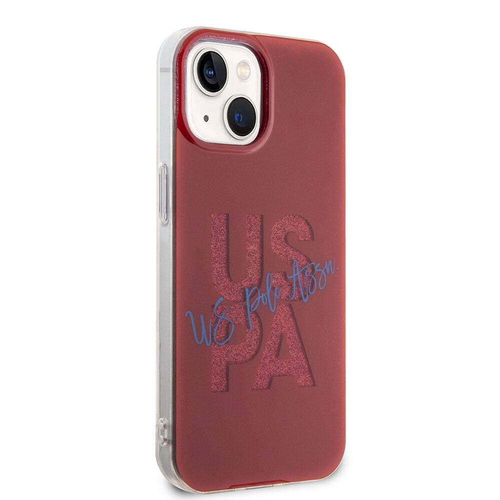 Apple iPhone 15 Uyumlu Kılıf U.S. Polo Assn. Orjinal Lisanslı Simli Parlak Alfabe Tasarım Kapak - 3