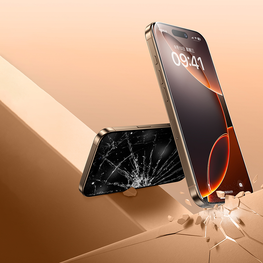 Apple iPhone 16 Pro Uyumlu Benks 0.3mm InvisiWarrior Ekranı Tam Kaplayan Full Şeffaf Ekran Koruyucu - 9