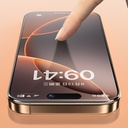 Apple iPhone 16 Pro Uyumlu Benks 0.3mm InvisiWarrior Ekranı Tam Kaplayan Full Şeffaf Ekran Koruyucu - 11