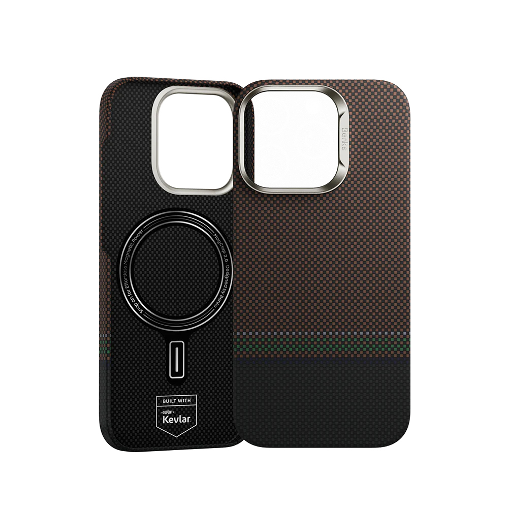 Apple iPhone 16 Pro Max Uyumlu Kılıf Magsafe Şarj Özellikli Karbon Fiber Tasarımlı Benks Prestige ArmorAir Kevlar Kapak - 7