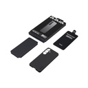 Samsung Galaxy S25 Uyumlu Kılıf Magsafe Şarj Özellikli 600D Aramid Fiber Pitaka Ultra-Slim Classic Serisi Black-Grey Twill Kapak - 4