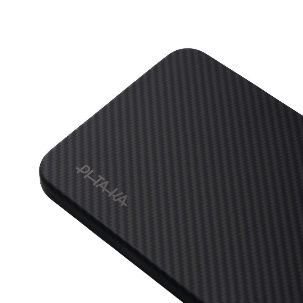 Samsung Galaxy S25 Uyumlu Plus Kılıf Magsafe Şarj Özellikli 600D Aramid Fiber Pitaka Ultra-Slim Classic Serisi Black-Grey Twill Kapak - 2