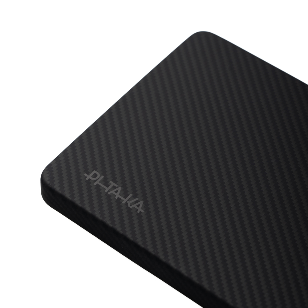 Samsung Galaxy S25 Uyumlu Ultra Kılıf Magsafe Şarj Özellikli 600D Aramid Fiber Pitaka Ultra-Slim Classic Serisi Black-Grey Twill Kapak - 2