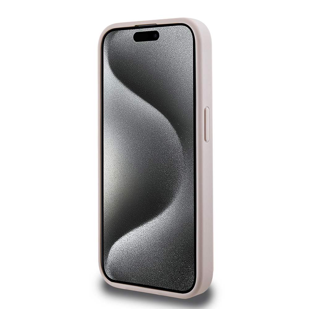 Apple iPhone 14 Pro Max Uyumlu Kılıf Guess Orjinal Lisanslı Magsafe Şarj Özellikli PU Üçgen Logo 4G Desenli Kapak - 11