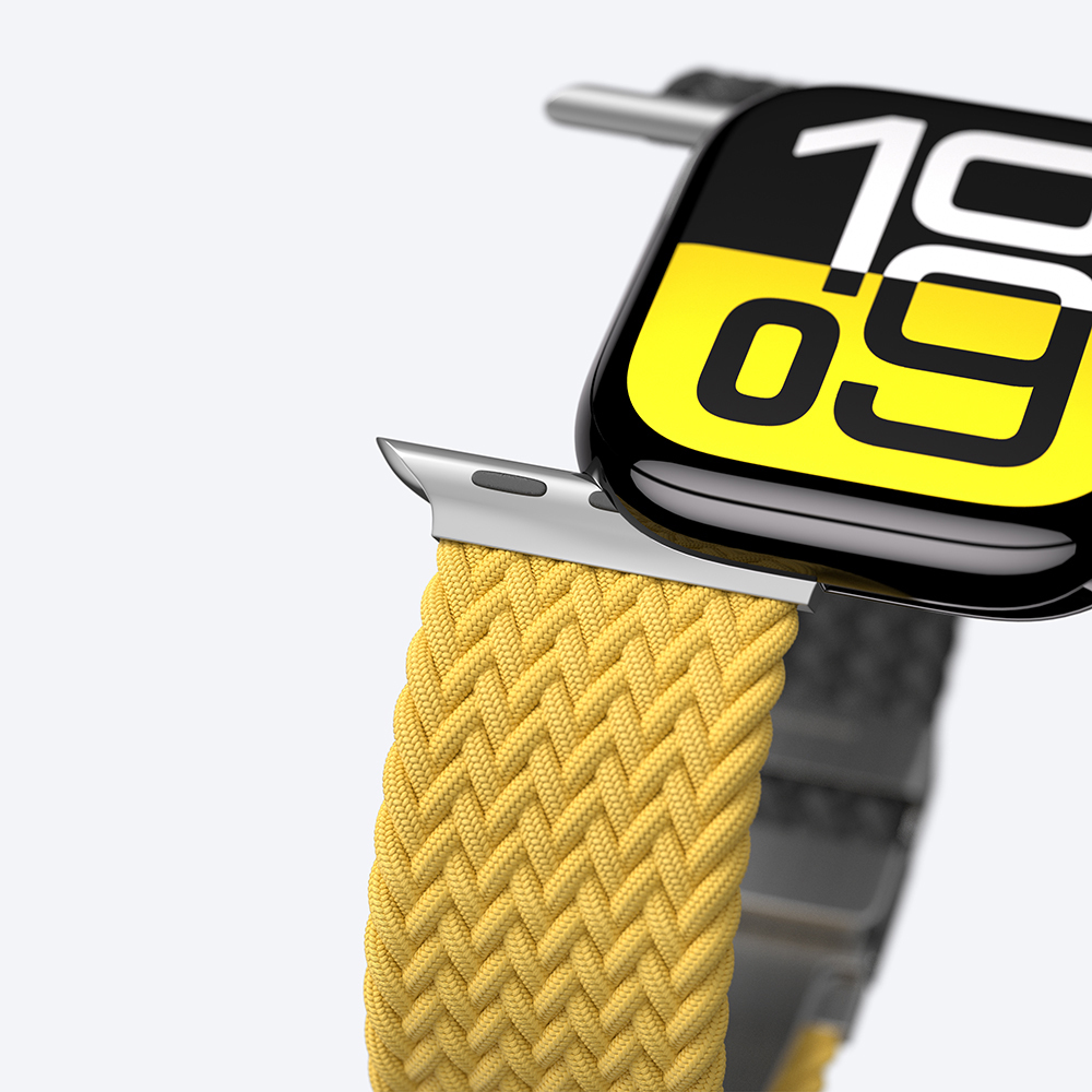 Apple Watch 10 46mm Amazingthing Glamour Blend Hasır Kordon - 4