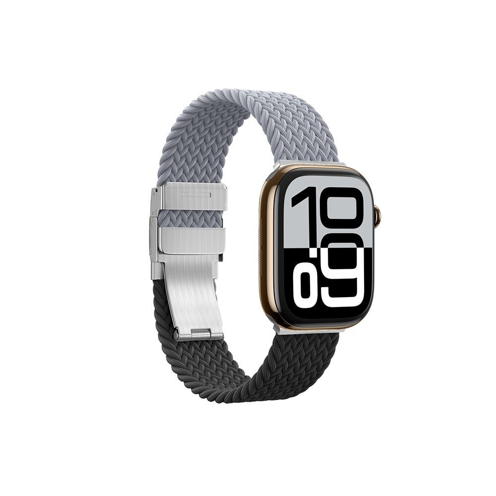 Apple Watch 10 46mm Amazingthing Glamour Blend Hasır Kordon - 9