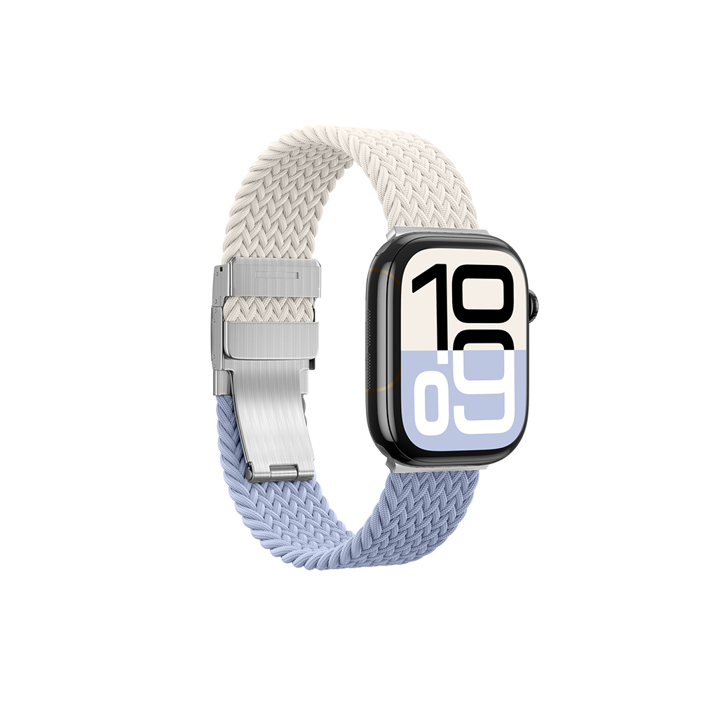Apple Watch 10 46mm Amazingthing Glamour Blend Hasır Kordon - 25