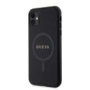 Apple iPhone 11 Uyumlu Kılıf Guess Orjinal Lisanslı Magsafe Şarj Özellikli Yazı Logolu Saffiano Classic Kapak - 1