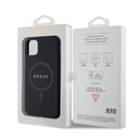 Apple iPhone 11 Uyumlu Kılıf Guess Orjinal Lisanslı Magsafe Şarj Özellikli Yazı Logolu Saffiano Classic Kapak - 7