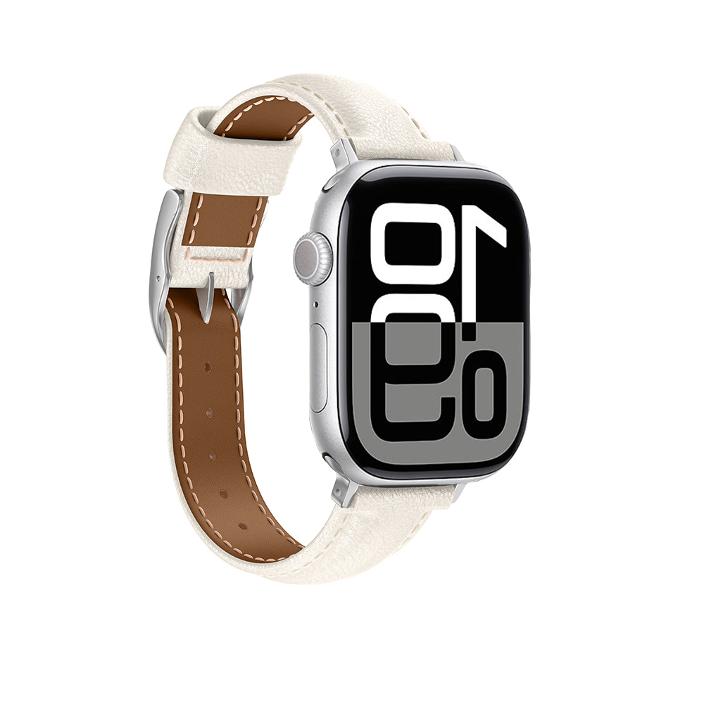 Apple Watch 10 46mm Amazingthing Glamour Class Deri Kordon - 7