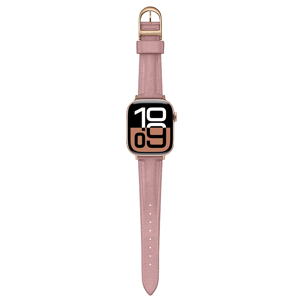 Apple Watch 10 46mm Amazingthing Glamour Class Deri Kordon - 18