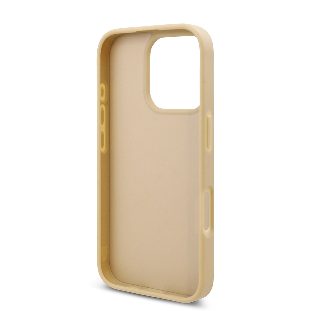 Apple iPhone 16 Pro Max Uyumlu Kılıf Guess Orjinal Lisanslı Taşlı Arka Yüzey Üçgen Logolu Kapak - 27