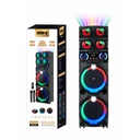 Zore GD-2126 Dijital LED Göstergeli FM Radyolu Mikrofonlu RGB TWS Çift 12 inç Stereo Bass Kablosuz Karaoke Hoparlör - 7