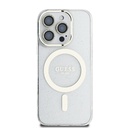 Apple iPhone 16 Pro Max Uyumlu Guess Orjinal Lisanslı 3'lü Aksesuar Seti IML Baskılı Simli Glitter Kılıf + Ekran Koruyucu + Lens Koruyucu - 2