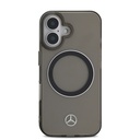 Apple iPhone 16 Uyumlu Kılıf Mercedes Benz Orjinal Lisanslı Magsafe Şarj Özellikli Saydam Yüzey Silver Ring Kapak - 2