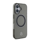 Apple iPhone 16 Uyumlu Kılıf Mercedes Benz Orjinal Lisanslı Magsafe Şarj Özellikli Saydam Yüzey Silver Ring Kapak - 3