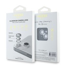 Apple iPhone 15 Plus Uyumlu Guess Orjinal Lisanslı Metal Kamera Lens Koruyucu - 4