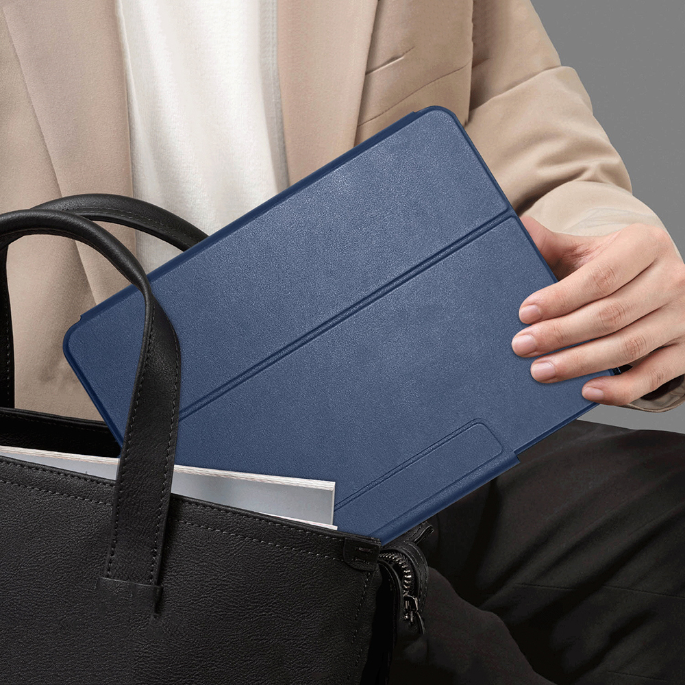 Apple iPad Air 11 2024 Uyumlu Raptic Spin Detachable Folio PU Ayrılabilir Kalem Bölmeli Standlı Kılıf - 12