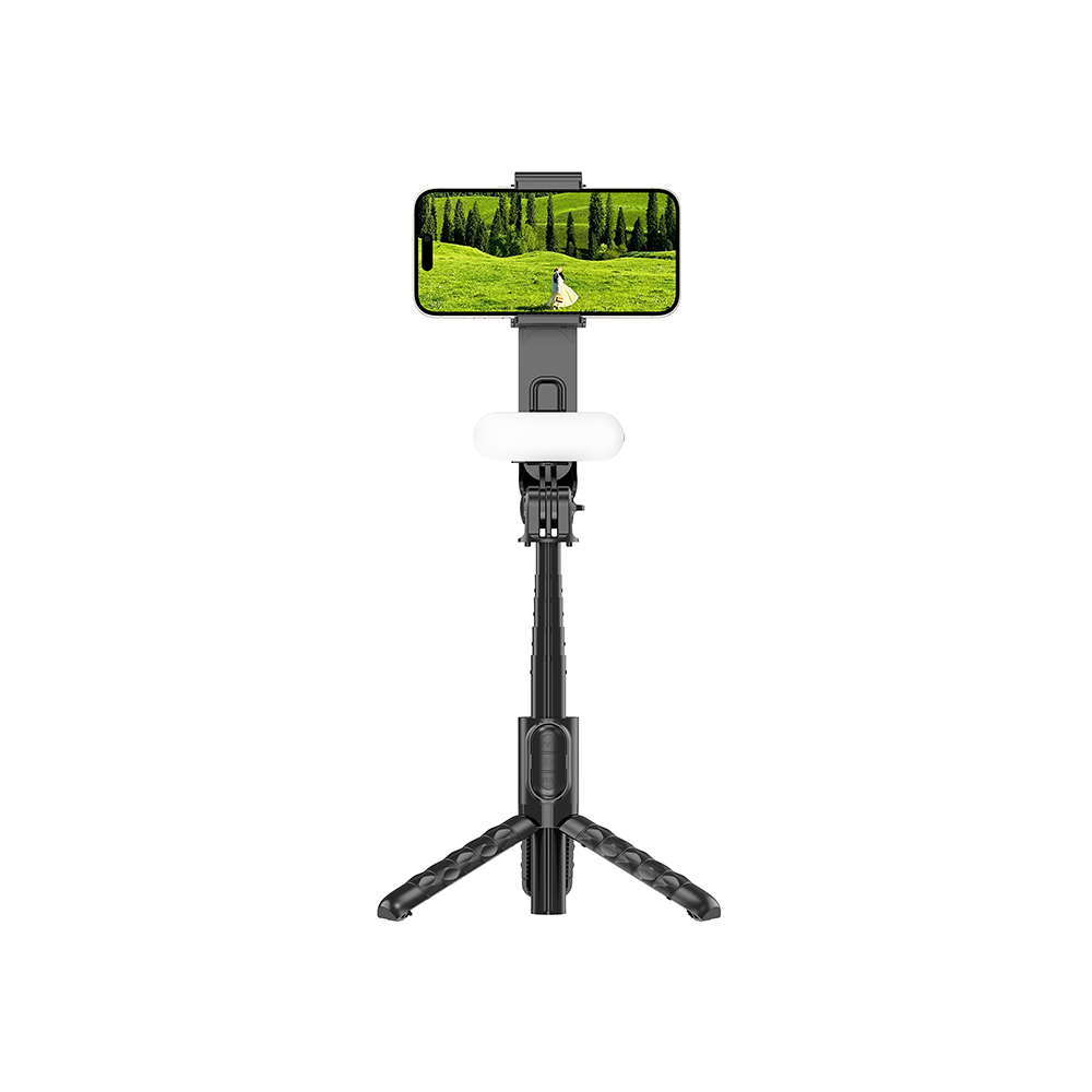 Wiwu Wi-SE013 Dolgu Işıklı Teleskopik Tripod ve Mini Selfie Çubuğu - 1