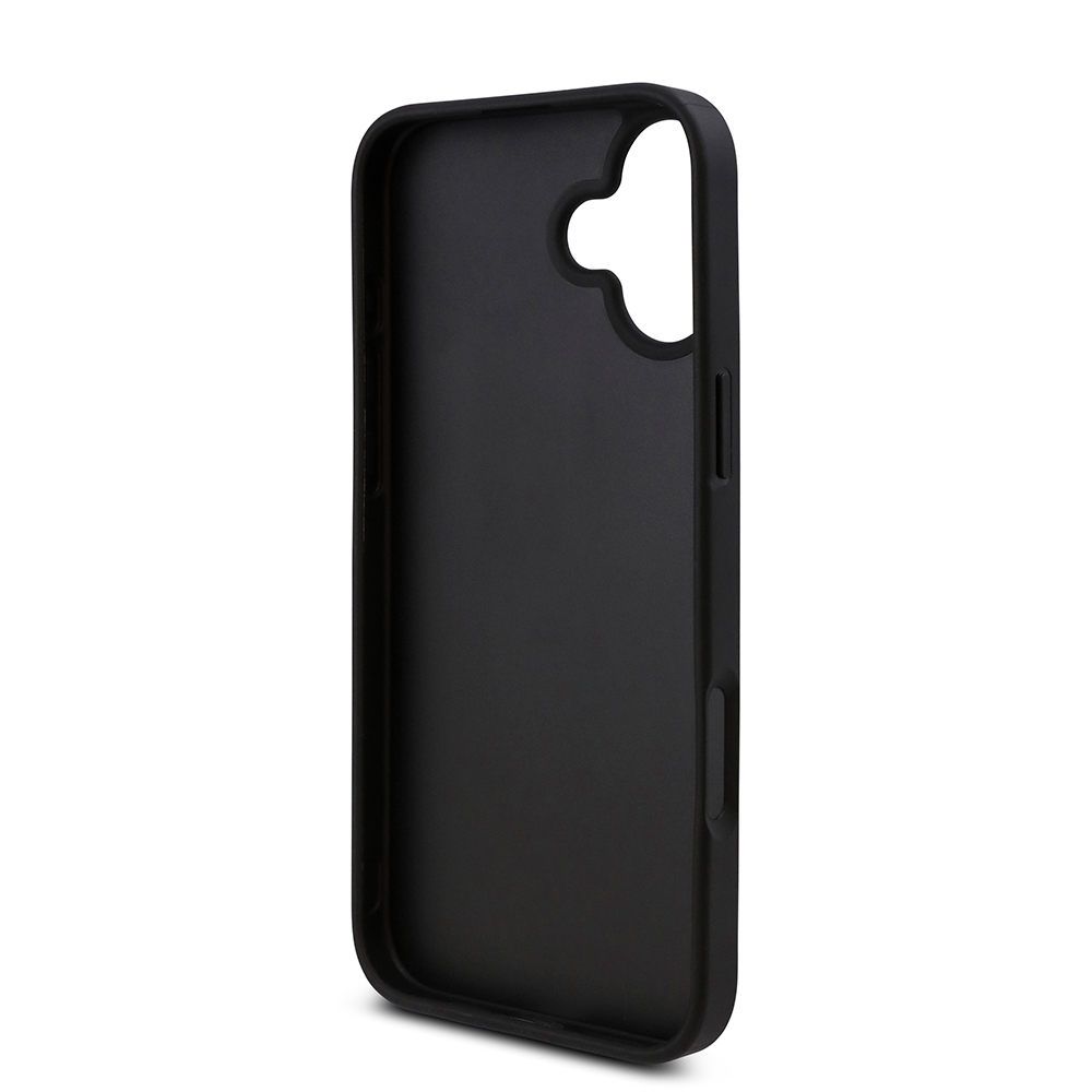 Apple iPhone 16 Plus Uyumlu Kılıf Guess Orjinal Lisanslı Taşlı Arka Yüzey Üçgen Logolu Kapak - 27