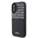 Apple iPhone 16 Uyumlu Kılıf DKNY Orjinal Lisanslı Kartlıklı 3D Yazılı Repeat Texture Pattern Kapak - 1