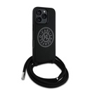 Apple iPhone 16 Pro Uyumlu Kılıf Karl Lagerfeld Orjinal Lisanslı Askı İpli Taşlı KL Yazılı Crossbody Cord Kapak - 2