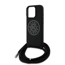 Apple iPhone 16 Pro Uyumlu Kılıf Karl Lagerfeld Orjinal Lisanslı Askı İpli Taşlı KL Yazılı Crossbody Cord Kapak - 4