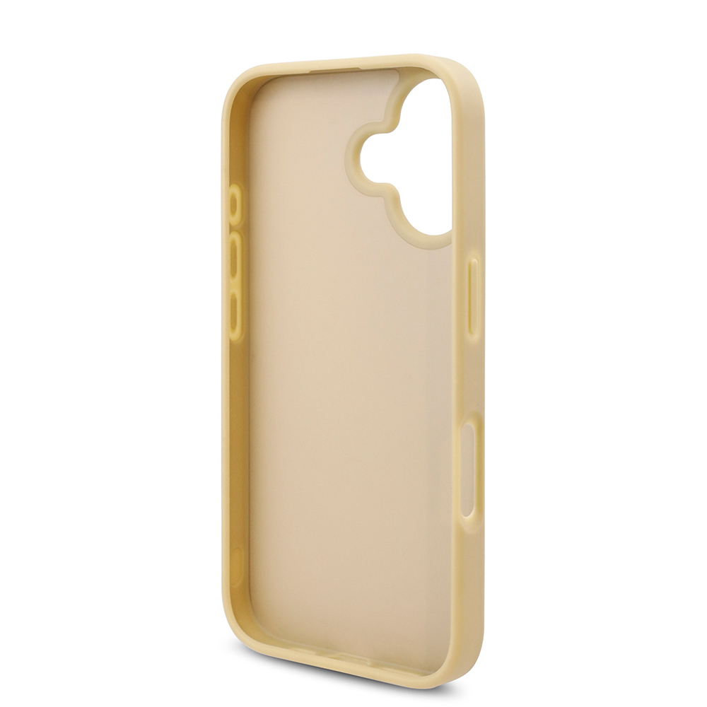 Apple iPhone 16 Uyumlu Kılıf Guess Orjinal Lisanslı Taşlı Arka Yüzey Üçgen Logolu Kapak - 6