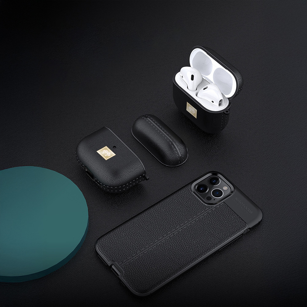 Apple Airpods 4 Uyumlu Kılıf Deri Görünümlü Askı Aparatlı Wlons Kılıf - 1