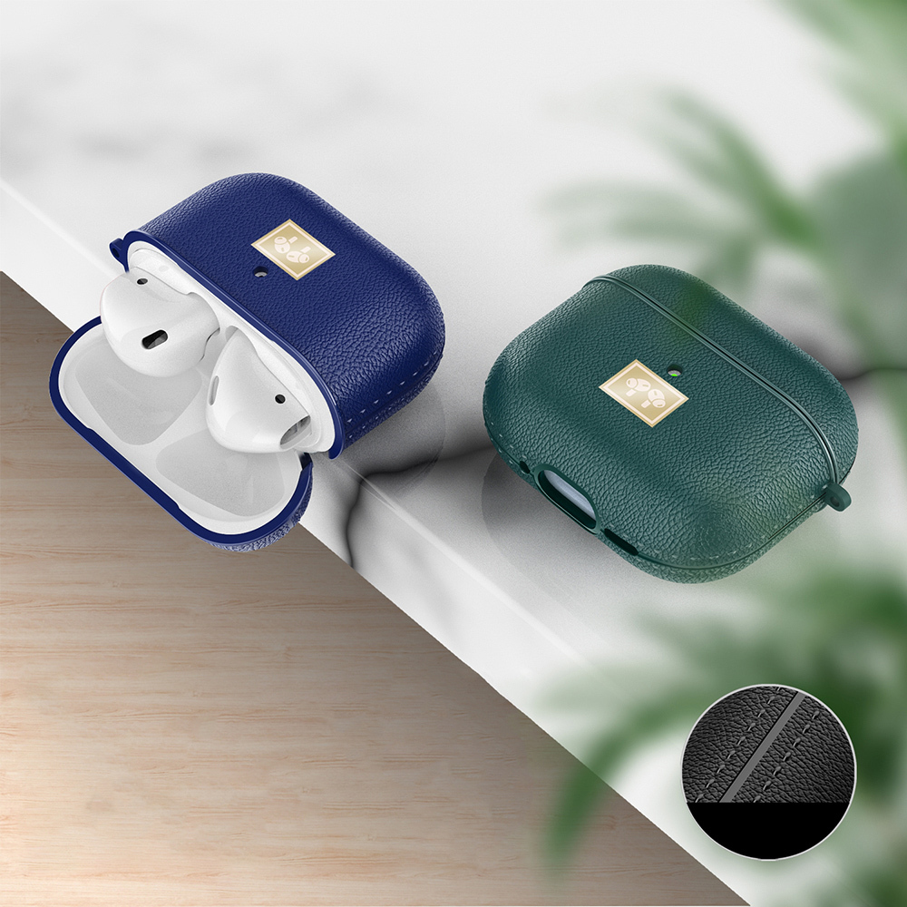 Apple Airpods 4 Uyumlu Kılıf Deri Görünümlü Askı Aparatlı Wlons Kılıf - 4