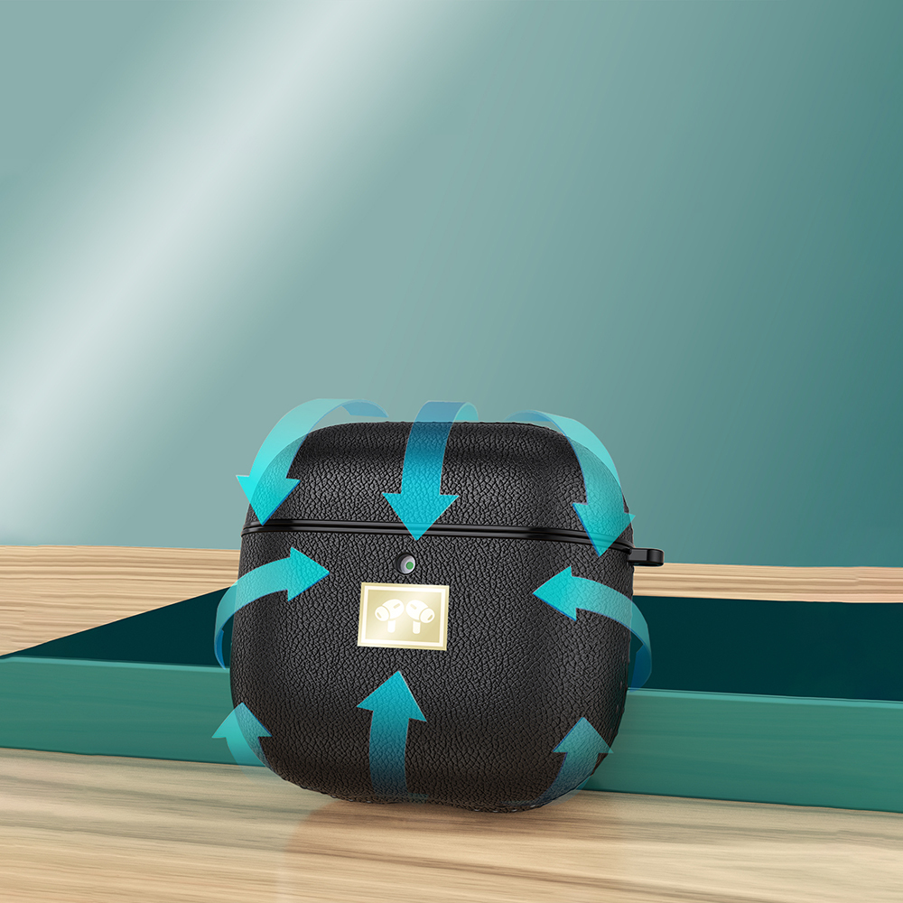 Apple Airpods 4 Uyumlu Kılıf Deri Görünümlü Askı Aparatlı Wlons Kılıf - 5