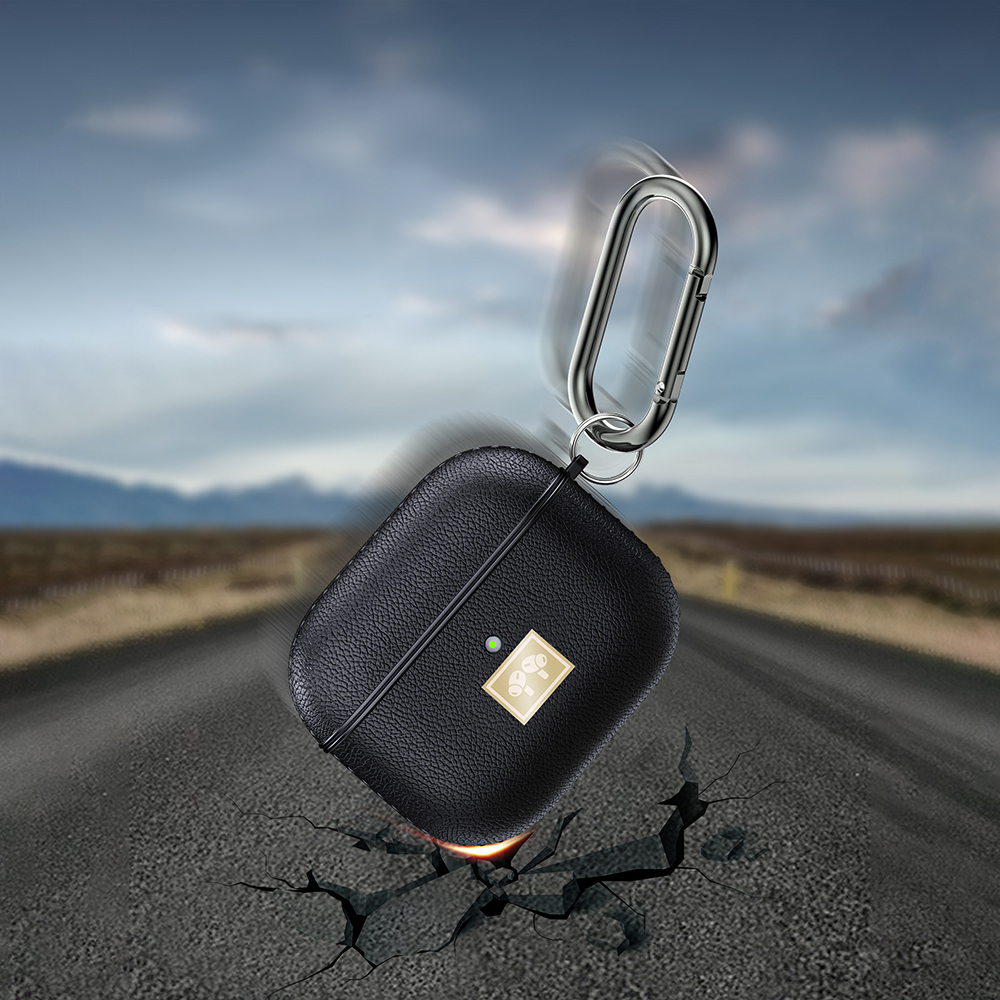 Apple Airpods 4 Uyumlu Kılıf Deri Görünümlü Askı Aparatlı Wlons Kılıf - 6