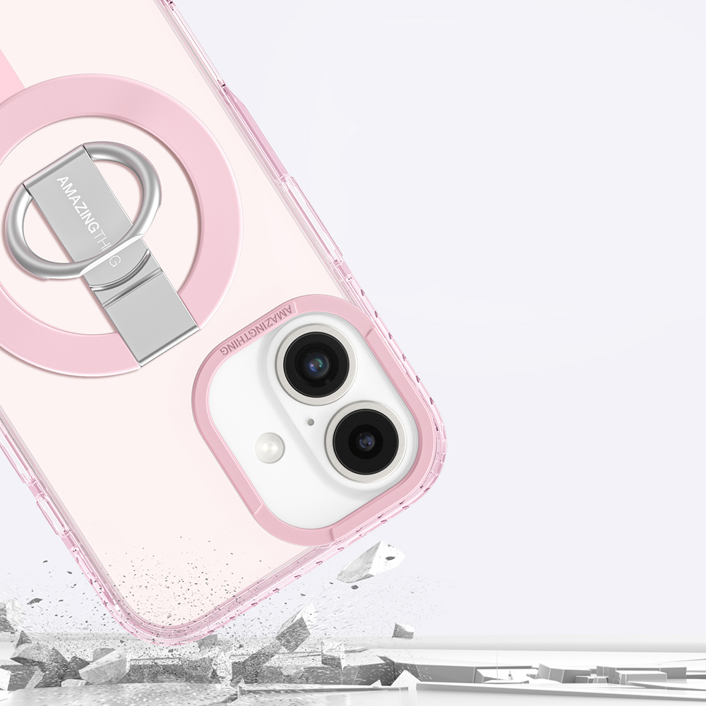 Apple iPhone 16 Plus Uyumlu Kılıf Magsafe Şarj Özellikli Yüzük Standlı Amazingthing Titan Pro Serisi Kapak - 9