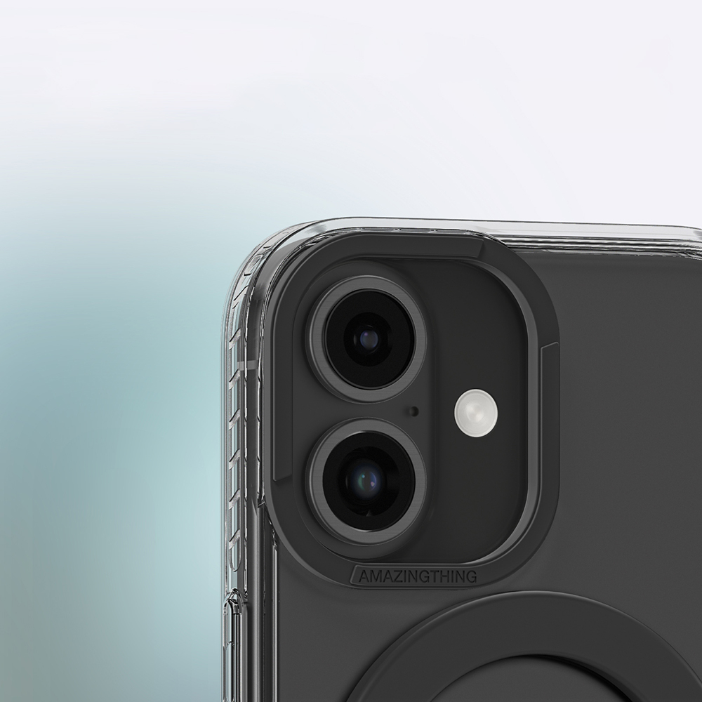 Apple iPhone 16 Plus Uyumlu Kılıf Magsafe Şarj Özellikli Yüzük Standlı Amazingthing Titan Pro Serisi Kapak - 24