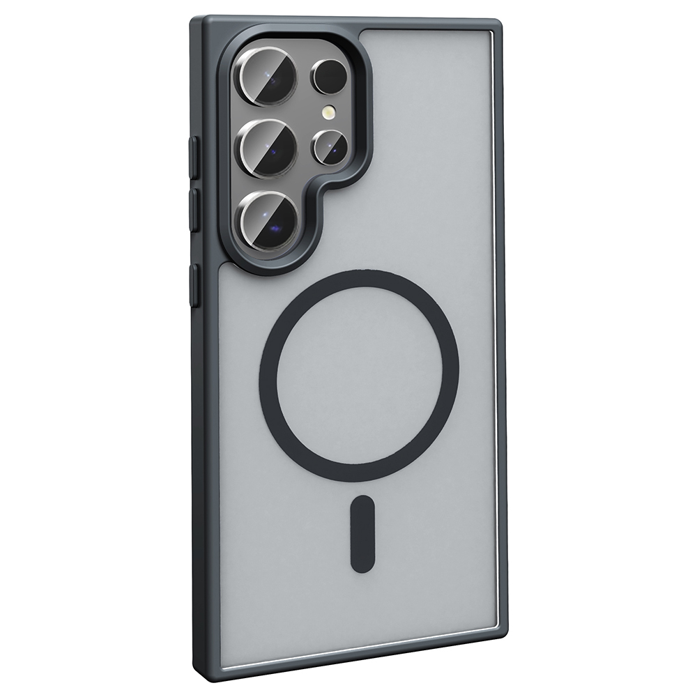 Samsung Galaxy S25 Uyumlu Ultra Kılıf Magsafe Şarj Özellikli Mat Arka Yüzey Zore Sio Kapak - 3