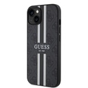 Apple iPhone 14 Uyumlu Kılıf Guess Orjinal Lisanslı Magsafe Şarj Özellikli 4G Şerit Tasarımlı Printed Kapak - 17