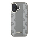 Apple iPhone 16 Uyumlu Kılıf DKNY Orjinal Lisanslı Magsafe Şarj Özellikli 3D Yazılı Checkered Pattern Kapak - 2