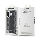 Apple iPhone 16 Uyumlu Kılıf DKNY Orjinal Lisanslı Magsafe Şarj Özellikli 3D Yazılı Checkered Pattern Kapak - 14