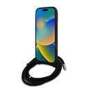 Apple iPhone 16 Pro Max Uyumlu Kılıf Karl Lagerfeld Orjinal Lisanslı Askı İpli Taşlı KL Yazılı Crossbody Cord Kapak - 3