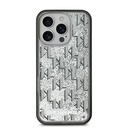 Apple iPhone 16 Pro Uyumlu Kılıf Karl Lagerfeld Orjinal Lisanslı Simli KL Yazılı Monogram Gradient Kapak - 3