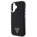 Apple iPhone 16 Plus Uyumlu Kılıf Guess Orjinal Lisanslı Magsafe Şarj Özellikli Grained Triangle Kapak - 5