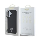 Apple iPhone 16 Plus Uyumlu Kılıf Guess Orjinal Lisanslı Magsafe Şarj Özellikli Grained Triangle Kapak - 7